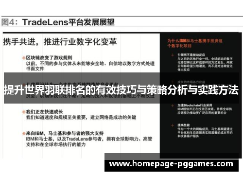 提升世界羽联排名的有效技巧与策略分析与实践方法